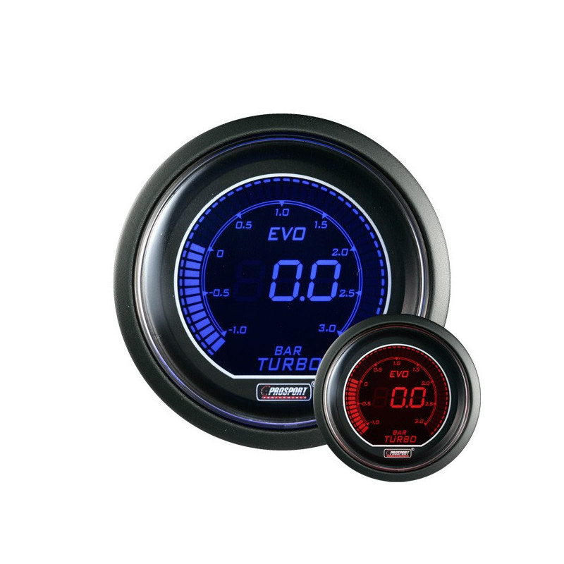 Manomètre Pro-Sport Digital Pression Turbo 52mm Manomètre Pro-Sport Digital Pression Turbo 52mm