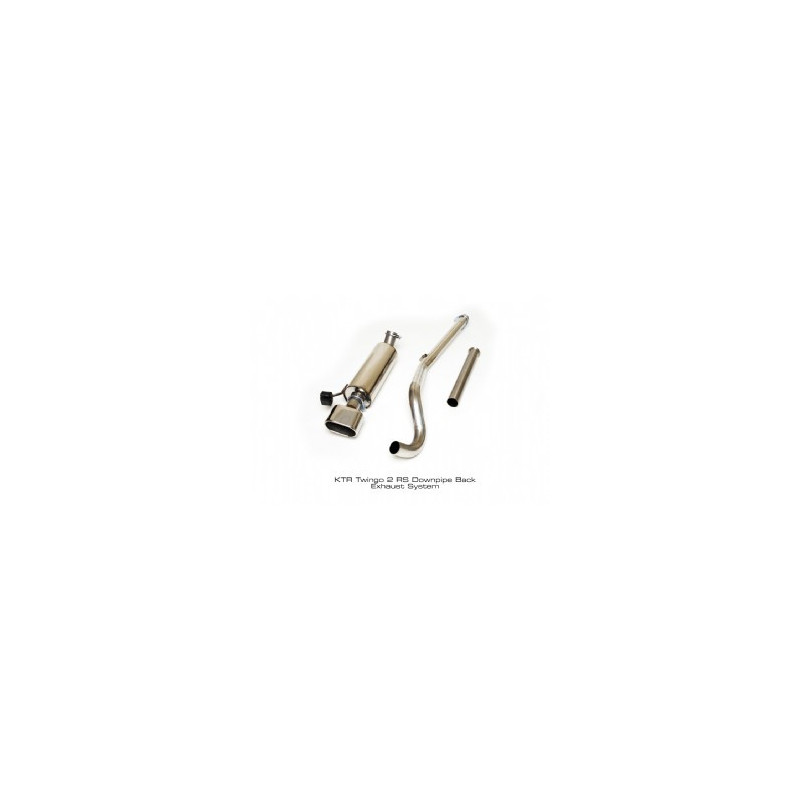 Ligne sans downpipe Twingo RS Double Sortie Ronde