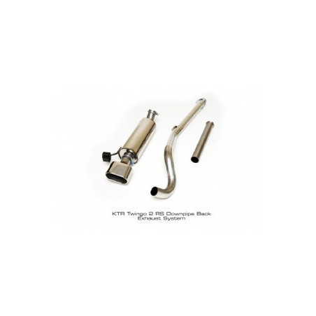 Ligne sans downpipe Twingo RS Double Sortie Ronde