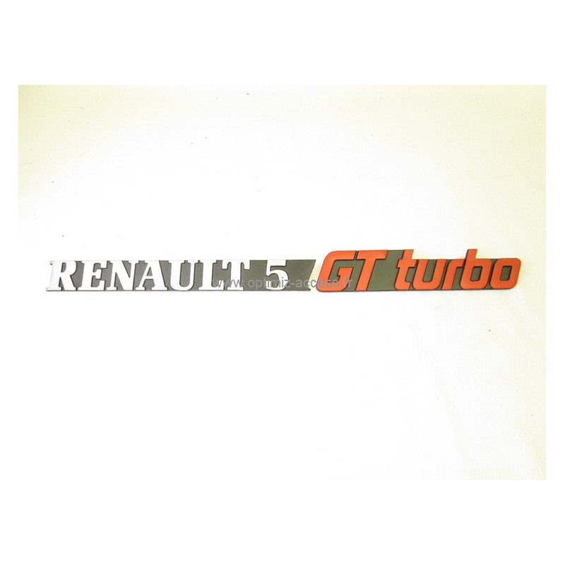 Logo Arrière \"RENAULT 5 GT TURBO\"