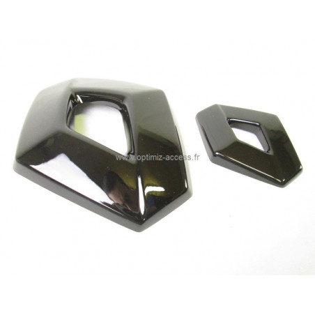 Sur-logos noirs brillants Renault Clio 4 RS (sans caméra de recul)