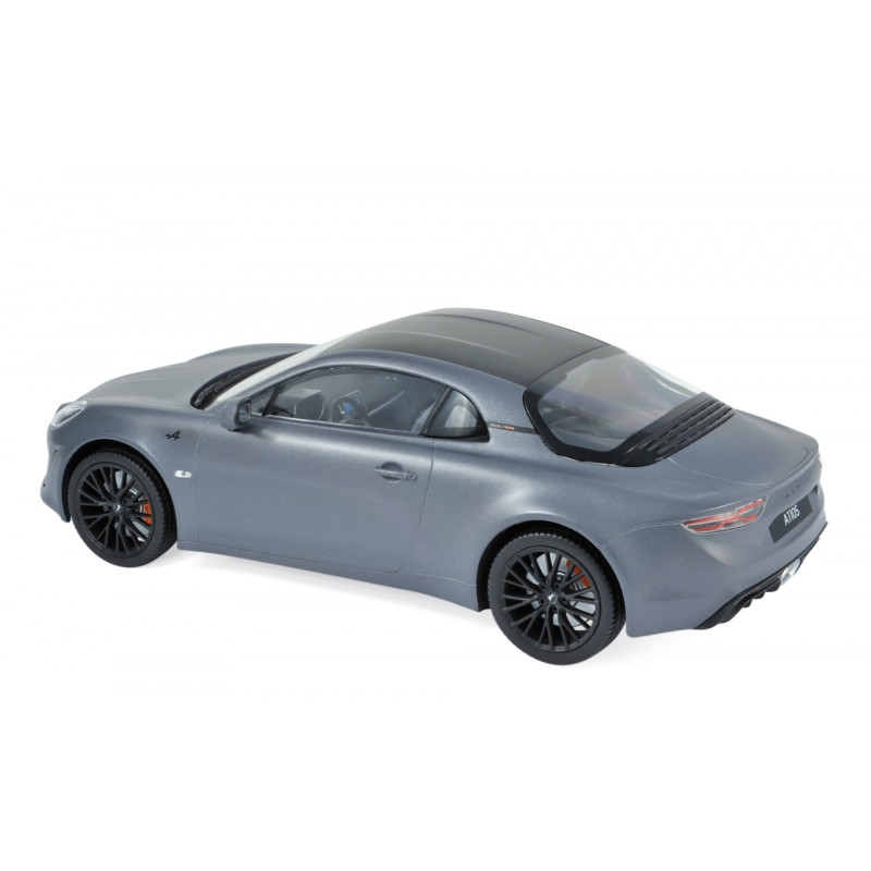 Miniature ALPINE A110S 2019 - MATT GREY & CARBON ROOF 1:18