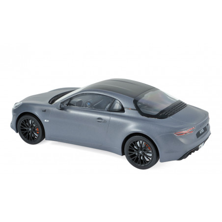 Miniature ALPINE A110S 2019 - MATT GREY & CARBON ROOF 1:18