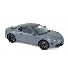 Miniature ALPINE A110S 2019 - MATT GREY & CARBON ROOF 1:18